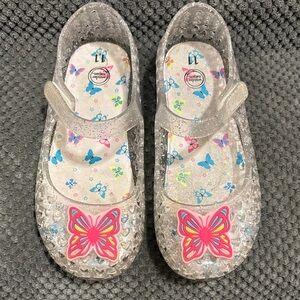 Girls glitter butterfly jellies